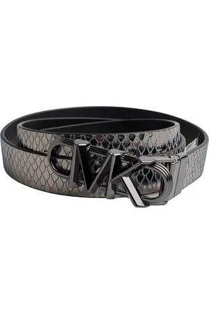 Michael Kors Womens Reversible Metallic Leather Thin Belt 558992 - - Size X-Large
