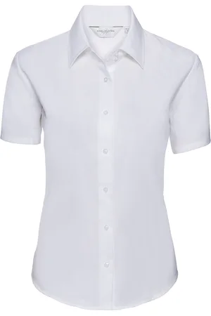 Russell Athletic Collection Womens/Ladies Oxford Tailored Short-Sleeved Shirt - Size 14 UK