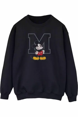 Disney Womens/Ladies Classic M Mickey Mouse Sweatshirt - Size Medium