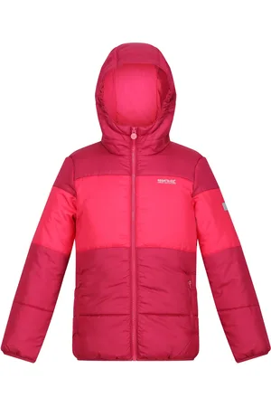 Regatta Childrens Unisex Childrens/Kids Lofthouse VII Terrain Print Padded Jacket (Berry / Potion) - Size 11-12Y