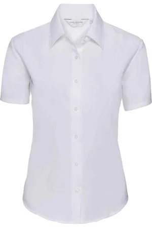 Russell Athletic Collection Womens/Ladies Oxford Short-Sleeved Shirt - Size 3XL