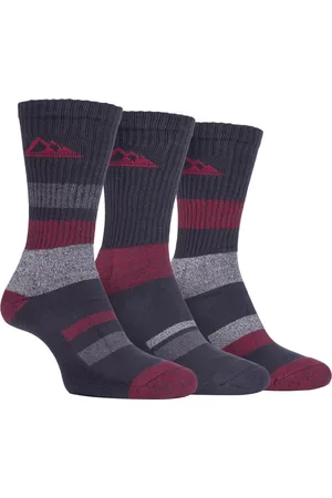 Storm Bloc 3 Pack Mens Padded Sole Anti Blister Lightweight Breathable Cotton Walking Hiking Socks for Summer - - Size UK 6-11