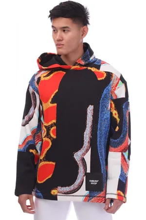 AMBUSH Mens Allover Printed Hoodie in Multi colour - Cotton - Size Small