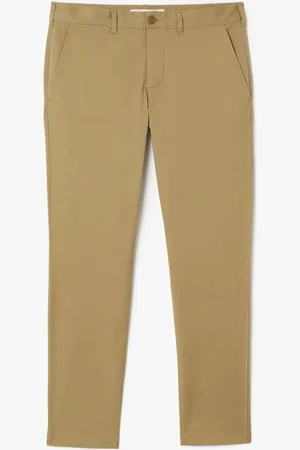 Lacoste Mens Lightweight Slim-Fit Stretch Pants in Cotton - Size 38W/34L