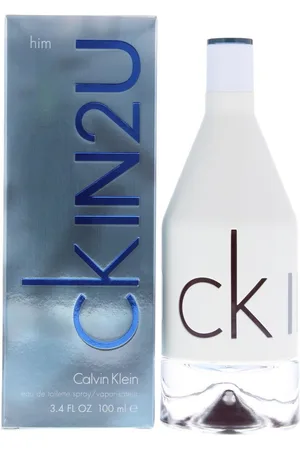 Calvin Klein Mens IN2U Eau de Toilette 100ml Spray For Him - - One Size