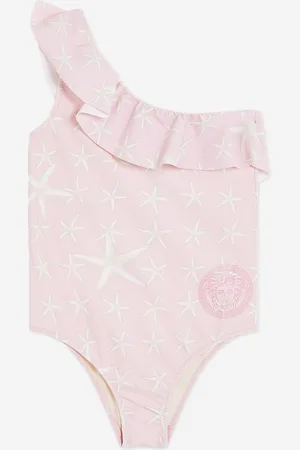VERSACE Girls Starfish Logo Swimsuit in - Size 8Y
