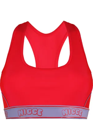 Nicce London Sleeveless Womens Carbon Racerback Sports Bra 203 2 15 04 0307 - Size Medium