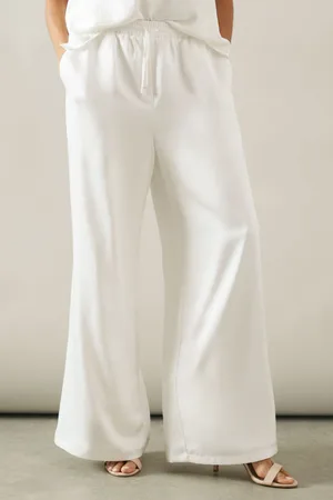 wallis Womens Tie Detail Wide Leg Trousers - - Size 10 UK