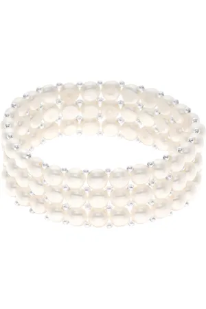 Diadema Womens - Bracelet - Real Freshwater Pearls - - One Size