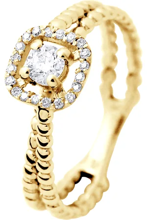 Diadema Womens - Ring - Prestige Jewelery - Yellow Gold - - Size L 1/2