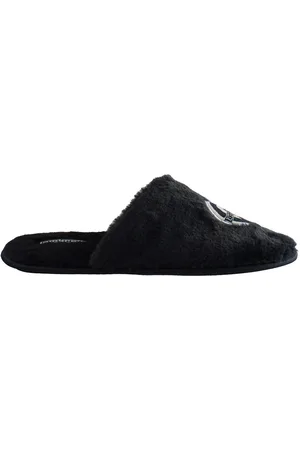 Lambretta Moon Mens Charcoal Slippers - Size UK 10
