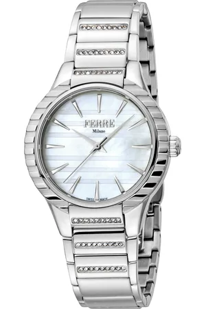 Ferre Womens Ladies White Mother of Pearl Dial MB Watch - - One Size