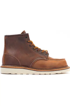 Red Wing Mens 1907 Classic Moc Toe Boots in Leather - Size UK 8.5