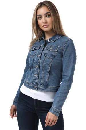 ONLY Womens Wonder Denim Jacket in - Cotton - Size 10 UK