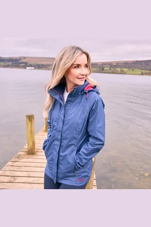 Peter Storm WoMens Glide Marl Waterproof Jacket with Adjustable Hood, Hiking Raincoat - - Size 8 UK