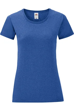 Fruit Of The Loom Womens/Ladies Iconic Heather T-Shirt (Heather Royal) - - Size Small