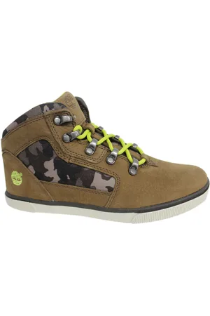 Timberland Childrens Unisex Slimcup Grftnbay Youth Junior Camo Lace up Boots 8273R B3C Leather (archived) - Size UK 2.5