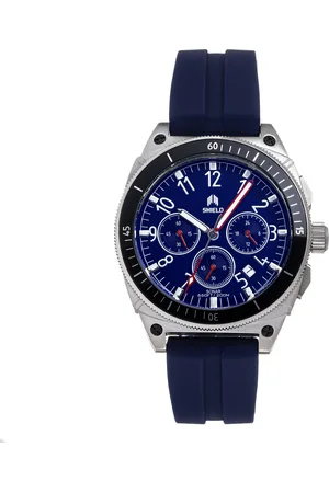 SHIELD Mens Sonar Chronograph Strap Watch w/Date - Stainless Steel - One Size