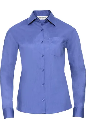 Russell Athletic Collection Ladies/Womens Long Sleeve Shirt (Corporate Blue) - - Size Medium