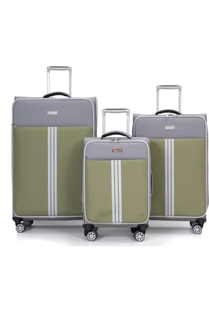 Infinity Unisex Lightweight 4 Wheel Luggage Travel TSA Suitcases Set Lace - One Size