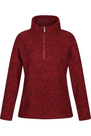 Regatta Womens/Ladies Kizmitt Marl Half Zip Fleece Top (Cabernet) - - Size 8 UK