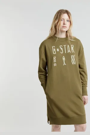G-Star Womens G-Star RAW Chroma Graphic Sweater Dress - Cotton - Size X-Small