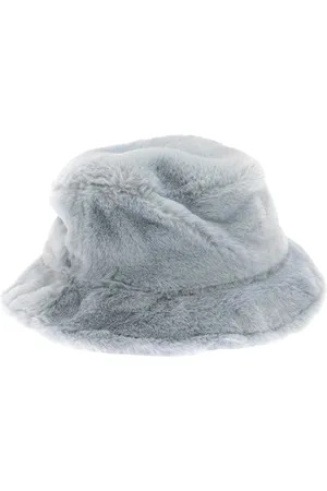 New Era Womens Accessories Teddy Fur Bucket Hat in - Size Large