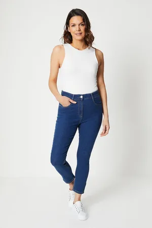 wallis Womens Petite Slim Leg Jean - Cotton - Size 14 UK