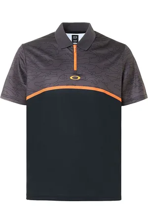 Oakley Colour Block Camouflage Zip Up Mens Polo Shirt 434216 02E - Size Small