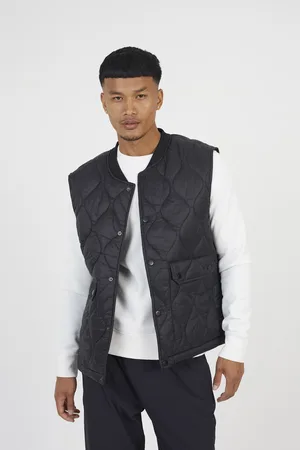 Brave Soul Mens Onion Quilted Gilet - Size Large