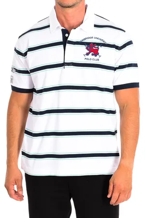 La Martina Mens Short Sleeve Polo TMP321-JS328 man - Cotton - Size Small