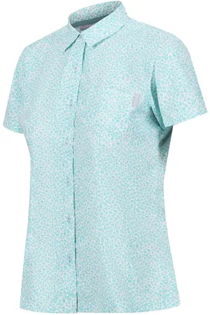Regatta Womens Mindano VII Breathable Short Sleeve Shirt in Textile - Size 12 UK
