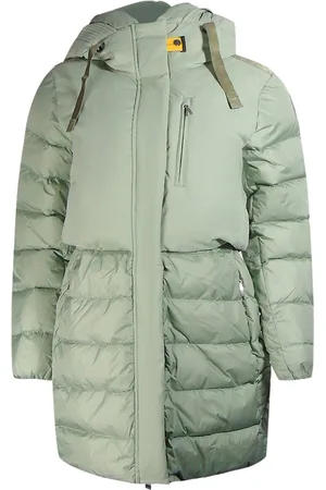 Parajumpers Womens Inga Nile Long Hooded Down Jacket Polyamide - Size Small