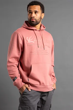 Tokyo Laundry Mens Raised Rubber Print Hoody With Drawcord - Size Large