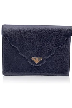 Saint Laurent Pre-owned Womens Vintage Cloth Clutch Bag - Cotton - One Size