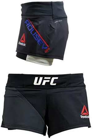 Reebok Womens UFC Ronda Rousey Octagon Shorts Textile - Size 26 (Waist)