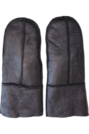 Infinity Unisex Womens Genuine Real Sheepskin Mittens Warm Gloves - Size Large