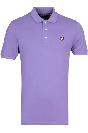 Lyle & Scott Mens Violet Short Sleeve Polo Shirt - - Size Small