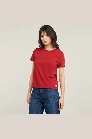 G-Star Womens G-Star RAW G-Script Shiny Top - Cotton - Size X-Small