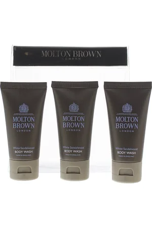 Molton Brown Womens White Sandalwood 3 Piece Gift Set: 3 x Body Wash 30ml - One Size