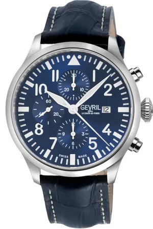 Gevril Mens Vaughn Chronograph Dial Swiss Automatic ETA 7750 Watch - One Size