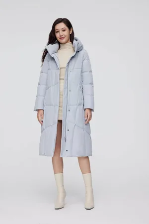 Bosideng Womens Full Length Hooded Goose Down Jacket - - Size 8 UK