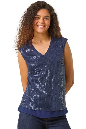 Roman Womens Sequin Tunic Top - - Size 10 UK