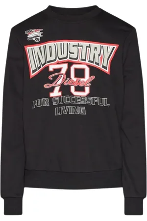 Diesel Mens Industry 78 Logo Sweatshirt Cotton - Size Large