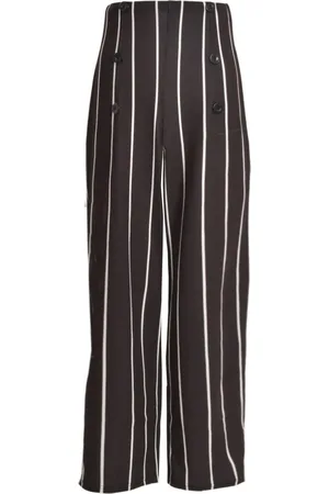 Oasis Womens Striped Wide Leg Trousers - - Size Large
