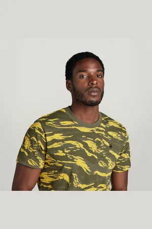 G-Star Mens G-Star RAW Tiger Camo T-Shirt - Cotton - Size Small