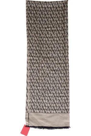 VALENTINO Pre-owned Womens Garavani Toile Iconographe Scarf in Wool - One Size