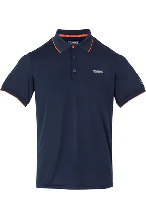 Regatta Mens Remex II Polo Shirt ( /Tangerine Tango Solid) - Size Small