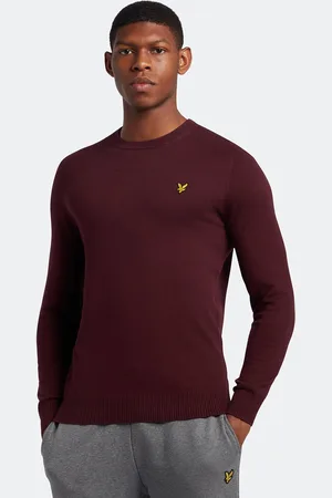 Lyle & Scott Mens Cotton Merino Crew Neck Jumper in - Size X-Large