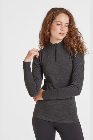 Tog 24 Nevis Womens Merino Zipneck Marl Wool - Size UK 12 (Women